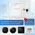 thumbnail image 2 of Txkrhwa Square Thermostat Lock Box, 5.9 x 5.9x2 inch Universal Thermostat Cover with Lock, Clear AC Thermostat Guard Box Cover with Key, Small Acrylic Lock Box for All Type Thermostat on Wall, 2 of 11