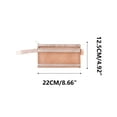 thumbnail image 3 of Kyusrd Morandi Double Layer A6 Mesh Pouch,Handheld Transparent Nylon Zipper Bag with Compact Design,Ideal for Pens Small Accessories, 3 of 3