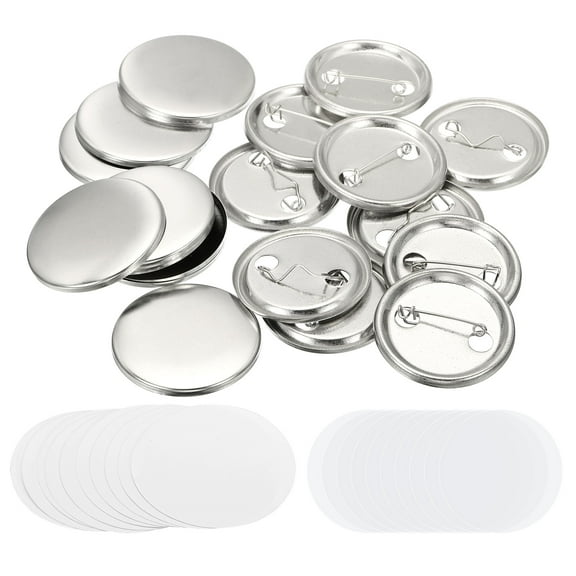 1.44inch Blank Button Making Supplies,10Pcs Badge Parts for Button Maker Machine