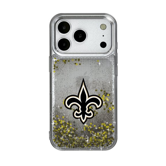 New Orleans Saints Linen Logo iPhone Glitter Case