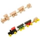 thumbnail image 4 of 2 juegos de mini trenes decorativos de madera, modelo de tren en miniatura para casa de muñecas., 4 of 6