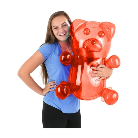 - Delicious Candy Large Red Gummy Bear Animal Inflatable 24