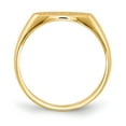 thumbnail image 2 of 14k 11.5x6.5mm East-West Oval Closed Back Signet Ring RS258, 2 of 5