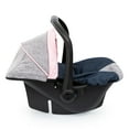 thumbnail image 2 of Bayer: Car Seat - Grey, Blue, Pink Butterfly - Fits Dolls Up to 18' Kids Pretend Play, Safety Belt, Sun Canopy, Accessory for -Plush Toys, 2 of 7