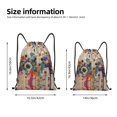 thumbnail image 4 of Drawstring Backpack - Abstract Colorful Dripping Circles Splash Proof Small Drawstring Gym Bag for Women Men, Cinch Sports String Bag Backpack for Travel Swimming Beach, 4 of 8