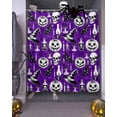 thumbnail image 3 of Halloween Pumpkin Shower Curtain Set ，Waterproof Fabric Shower Curtains Skull Head Hat Purple Background Shower Curtains for Bathroom,Bathroom Decor 36"x72", 3 of 6