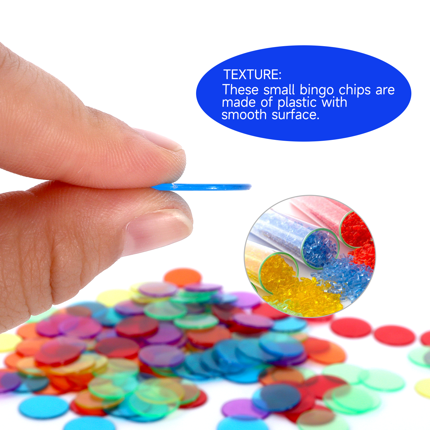 GSE 1,000 Multi-Color Bingo Chips Set photo 3