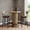 Light Brown, variant on Round Bar Table 31.5In Dia 39.8In H Farmhouse Wood Bistro Pub Table With Metal Ring Footrest For Small Space Dining Coffee Living Room Cafe Office (Light Brown Only Table)