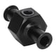 thumbnail image 3 of Conector De Montaje NPT De 1/8 Pulg., Fácil Instalación Metal De Alta Resistencia Presión De Combustible Accesorio En T Resistencia Al Desgaste Para Automoción, 3 of 7