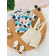 thumbnail image 2 of PureChapter Baby Boys' Clothing Sets Boys Summer Outfits Tropical Palm Tree Print Short Sleeve Bow Tie Shirt & Suspender Shorts 2-Piece, 2 of 9