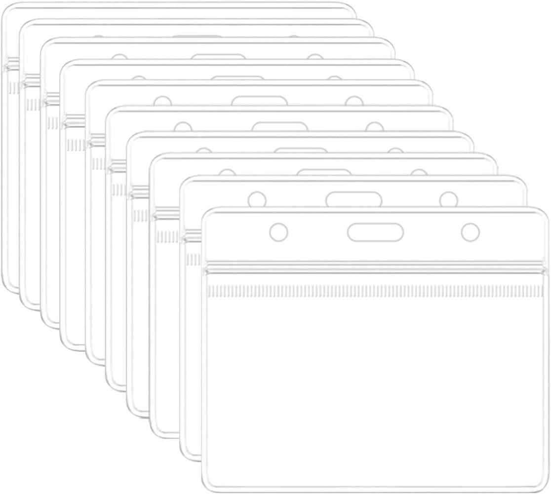 Card Protectors Hard Plastic 4 X 3 Inches ID Cards Holder Clear Vinyl