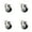 4 Swivel - No Brakes - Black, variant on 3 Inch 316SS Black Polyurethane Wheel Swivel Bolt Hole Caster Service Caster