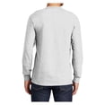 thumbnail image 2 of Yellow Rooster Mens Tall Long Sleeve Essential Pocket Tee Ash 4XLT, 2 of 4
