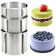 thumbnail image 1 of Juego de 3 Aros para Pasteles Ajustables,  6 cm, 8 cm, 15 cm,  para Hornear con Escala y Clips de Montaje para Hornear (16-30 cm), 1 of 1