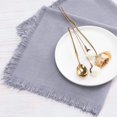 thumbnail image 2 of HOMEIORA 4 Pack Cloth Napkins, Cotton Linen Dinner Napkins, 18" x 18" Napkins Cloth Washable, Soft, Durable, Absorbent - Gray, 2 of 4
