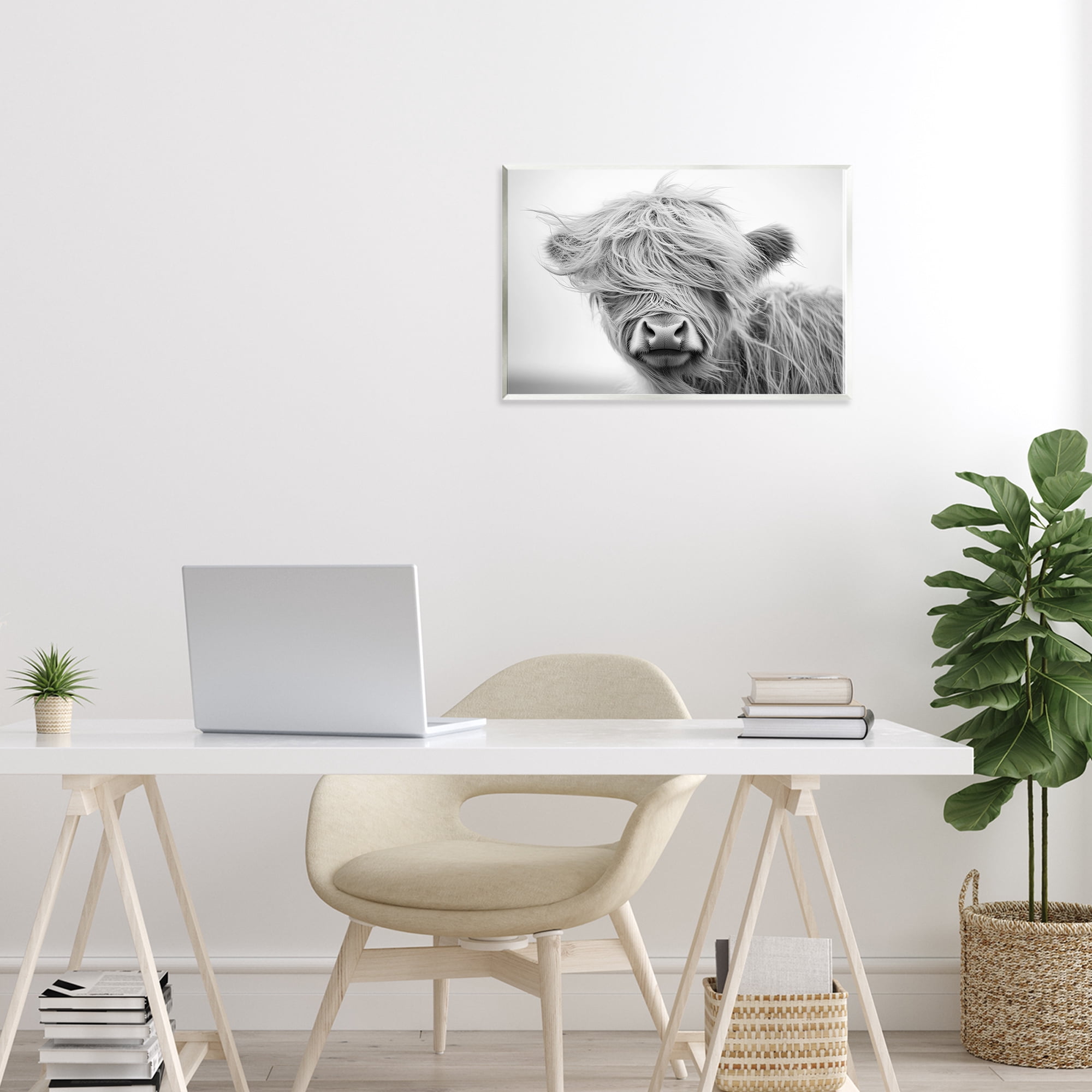 Stupell Industries Easy Breezy Cattle Wall Plaque Art, design by Tina LeCour