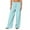 Sky Blue #047, variant on Wide Leg Pants Women Sweatpants High Waisted Fleece Baggy Sweatpants Full Length Lightweight Active Track Pants Dark Gray 2XL