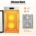 thumbnail image 2 of 18-Tray Food Dehydrator, Stainless Steel Dehydrator Machine, Fruit Meat Jerky Dryer Blower with LED Light and Timer Setting for Fruits Meats Vegetables, 2 of 9