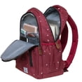 thumbnail image 4 of Mochila de estudiante KAUKKO para niñas, niños y niños Mochila escolar para computadora portátil de 12 pulgadas, 30 * 15 * 42 cm, 18.9 L (Rojo) KAUKKO K8008-1-Maroon, 4 of 5