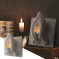 thumbnail image 2 of Candles & Holders Prayer Hands Candle Holder Decorative Table Figurine Home Decoration Unique Warmth and Wishes for Living Room Elegant Indoor, 2 of 6