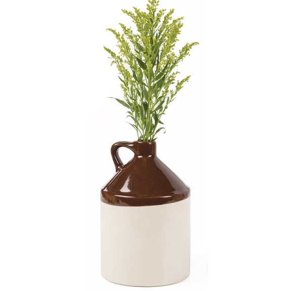 Half-Gallon Stoneware Jug - Brown/Natural