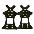 thumbnail image 2 of Ettsollp 1 Pair Ice Cleats Shoes Crampons with 5 Steel Studs Men Women Winter Outdoor Walking Ice Snow Traction Grips Non-slip Shoes Boot Spikes Grippers, 2 of 8