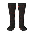 thumbnail image 2 of Lsque Cardiogram and Heart Printed Crew Socks Men's Women's LightWeight Thin Casual Calf Socks ,Knee High Socks,Cotton Socks, 2 of 9