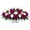 Hot Pink, variant on Honmine Artificial Cemetery Saddle Flower Arrangement, Outdoor Grave Memorial Saddle Spray with Foam Base, for Headstone Coffin Urn Outdoor Decoration Tombstone