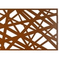 thumbnail image 6 of DUOSONG Outdoor & Indoor Privacy Screen Metal Privacy Screen 76" H×48" W, Freestanding Decorative Privacy Screen For Deck Balcony Patio, Privacy Fence Panels For Outside Lawn Garden Ps117 Brown Brown, 6 of 11