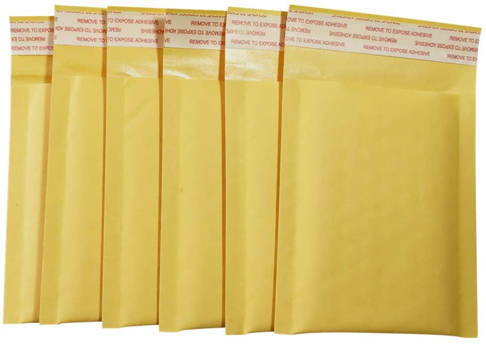 Usable Space 4.2x6.5 100 Pack Small Bubble Envelopes Padded Envelopes Kraft Bubble Mailers 5x7