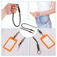 thumbnail image 4 of Badge Lanyard with Keychain Clip Necklace Wrist Cord Strap Metal Clasp for Keys, Black 4 Pack, 4 of 5