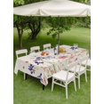 thumbnail image 3 of Outdoor Tablecloth with Umbrella Hole and Zipper, Spring Floral Rectangle Table Cloth 60x102 Inch Waterproof Tablecloth, Farmhouse Summer Botanical Flowers Picnic Table Cover for Patio Camping, 3 of 7