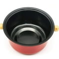 thumbnail image 4 of Juego de ollas para fondue de acero inoxidable en miniatura de color rojo, para fondue de queso y chocolate, con 6 tenedores para mojar y olla extraíble para derretir caramelos y salsas, 4 of 7