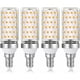 thumbnail image 1 of Bombillas LED duraderas, casquillo E14 de 16 W, equivalentes a halógenos de 120 W, luz blanca cálida no regulable, lámparas de ahorro de energía de 1600 lm para candelabros y más, distribución, 1 of 5