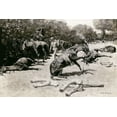 thumbnail image 2 of Remington, Frederic 14x11 Gold Ornate Wood Framed with Double Matting Museum Art Print Titled - How the Horses Died for Their Country at Santiago, 2 of 4