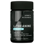 Sports Research L-theanine, 200 mg, 60 Softgels