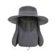 thumbnail image 5 of Sombrero plegable para el sol al aire libre, sombrero de pescador portátil para acampar, escalar y viajar. Gris oscuro, 5 of 9