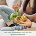 thumbnail image 3 of New Salad Pod with Sauce Dressing Container, Vertical Layering Salad Pod with Built-in Bowl, Portable Leakproof All-in-One Salad Lunch Box, 3 of 5