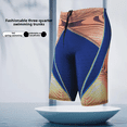 thumbnail image 3 of Traje de baño de cinco puntos de poliéster con estampado de moda para hombre, traje de baño de playa con tiras, venta al por mayor, 3 of 4