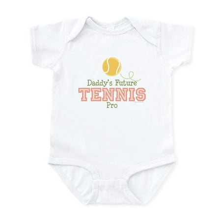 

CafePress - Daddy s Future Tennis Pro Infant Bodysuit - Baby Light Bodysuit Size Newborn - 24 Months