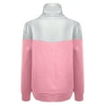 thumbnail image 6 of HAPIMO Hoodie Zipper Sweatshirts for Women Casual Color Block Turtleneck Drawstring Coat Top Outdoor Clothes Jacket Outerwear Pink M, 6 of 6
