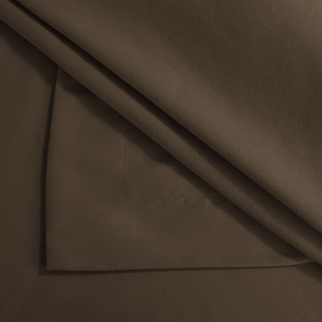 Unique Bargains 4-Pack Envelope Closure Pillow Sham No Zipper King Brown