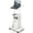 White, variant on Giantex Rolling Lectern Podium Stand 27-37.5 Inch Adjustable Laptop Table with Storage Brown + Black