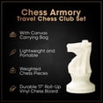 thumbnail image 3 of Juego de ajedrez Chess Armory, tamaño grande, 20 torneos con bolsa y tablero, 3 of 8