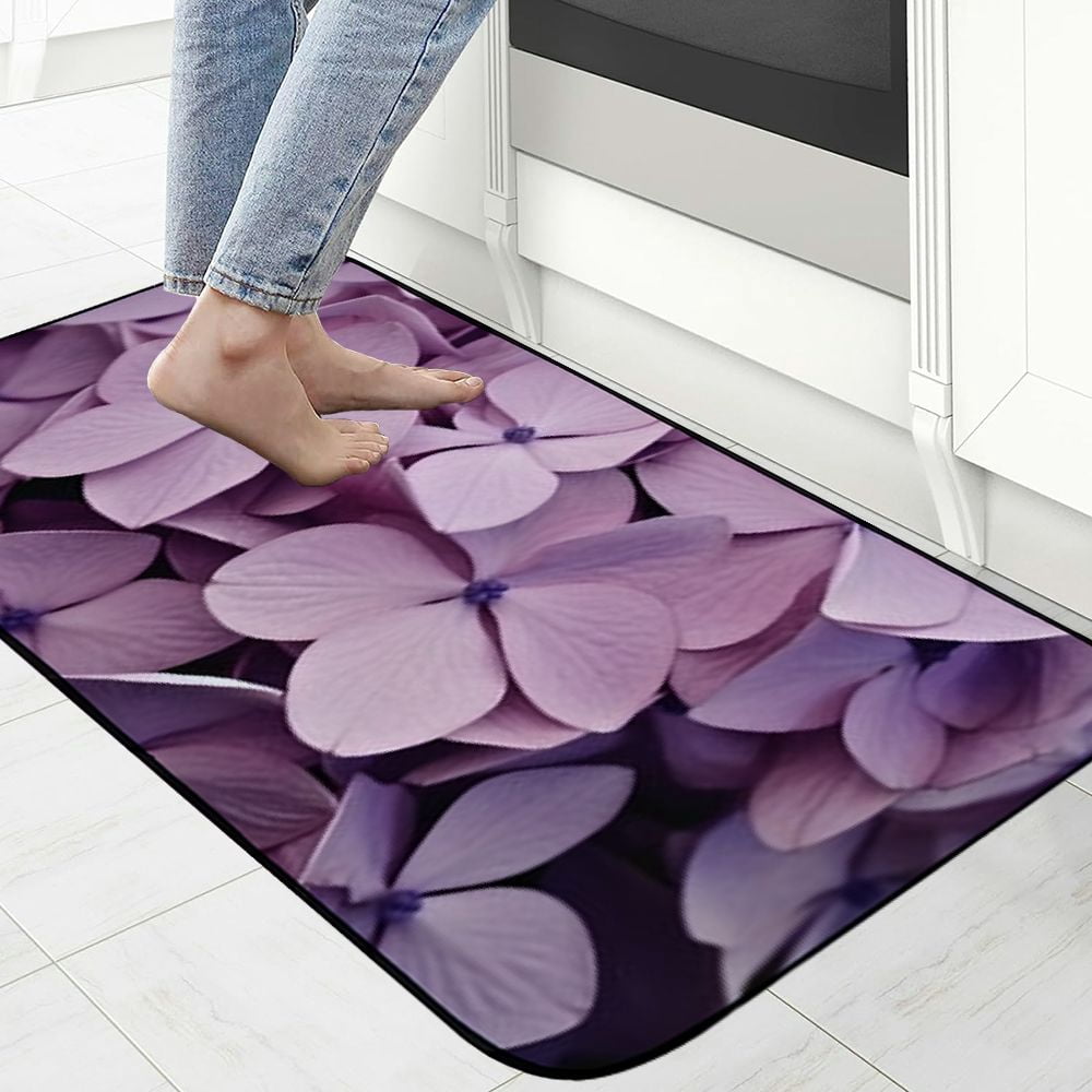 Qinduosi Decorative Door Mat, Door Mat with Non-Slip Rubber Backing, Easy Cleaning, Traps Dirt, for Entry, Patio, Garage - Other Training Offerings Hydrangea Flowers Jia Nature 19.68*47.24 in