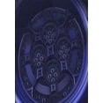 thumbnail image 1 of Ahgly Company Machine Washable Indoor Rectangle Transitional Night Blue Area Rugs, 5' x 7', 1 of 7