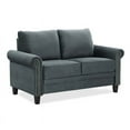 thumbnail image 6 of LifeStyle Solutions Transitional 2 Piece Sofa and Loveseat Set in Gray, 6 of 7
