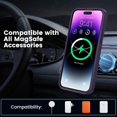 thumbnail image 3 of Case for iPhone 14 Pro Max Case with Magnetic Kickstand, [with Strong Magnets] Soft Liquid Slim Silicone Resist Scratches Shockproof Bumper Case for iPhone 14 Pro Max 6.7" - Deep Purple, 3 of 17