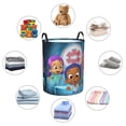 thumbnail image 6 of BUBBLE GUPPIES Laundry Hamper Basket with Handles, Lightweight Storage Basket Toy Organizer Dirty Laundry Basket Waterproof for College Dorms, Bedroom, Bathroom, 6 of 8