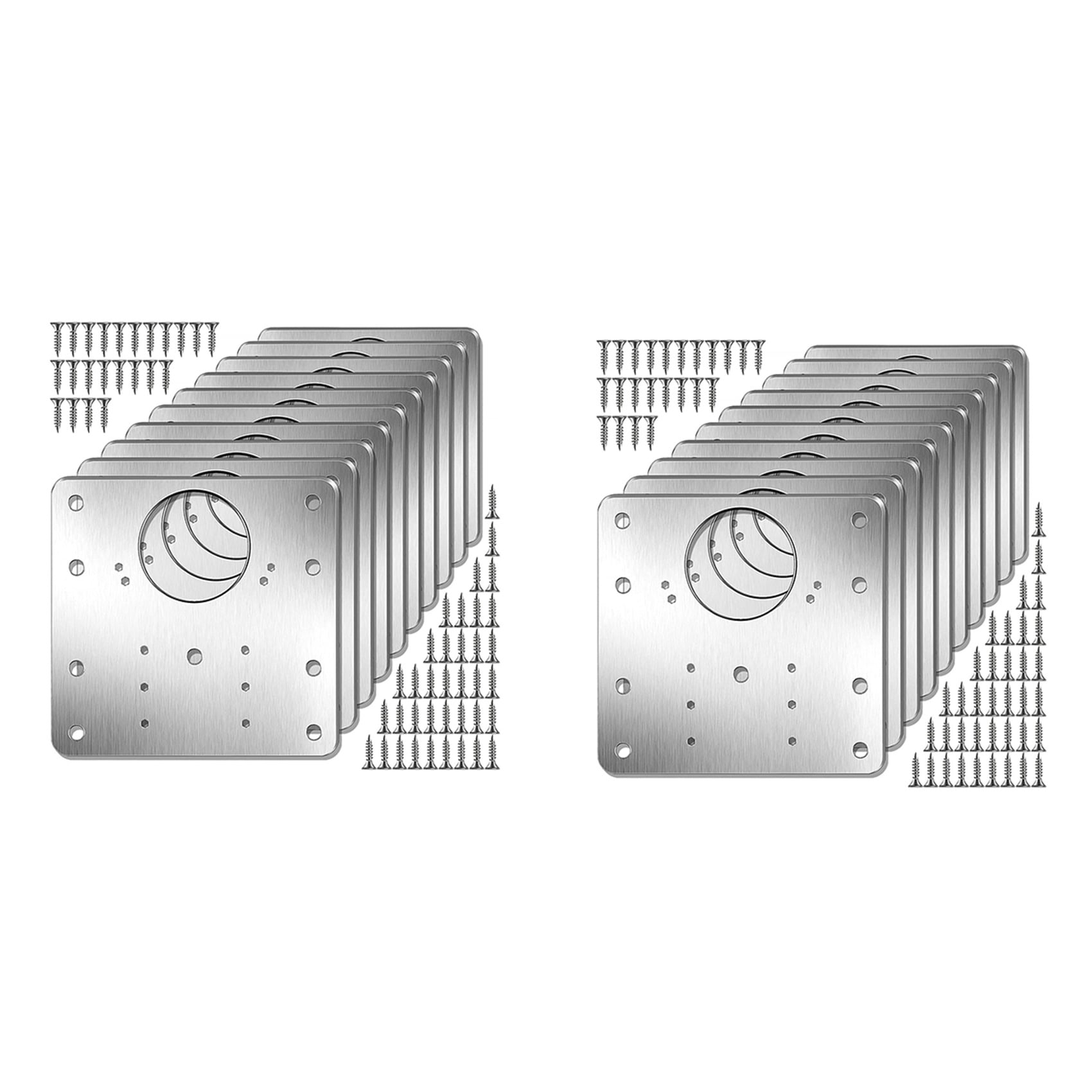 20Pcs Hinge Repair Plate Kit Kitchen Cupboard Door Hinge